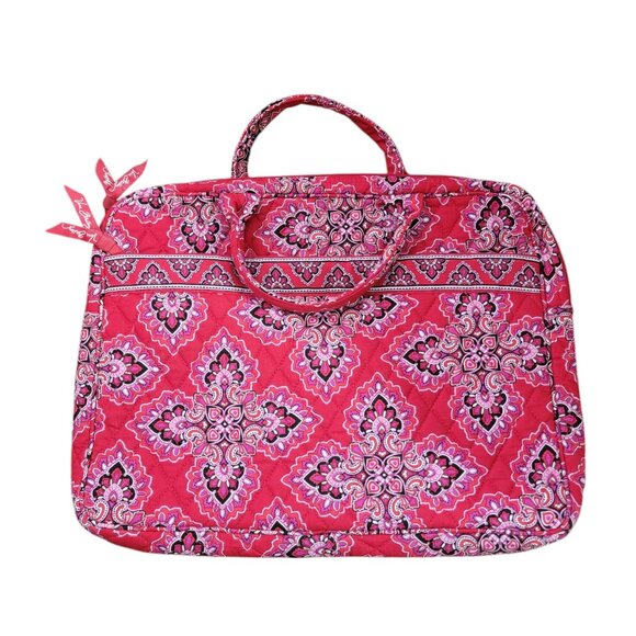 Vera Bradley “Frankly Scarlet” Laptop Sleeve Briefcase - Picture 1 of 11